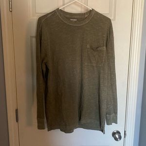 Green Long Sleeve Cotton Old Navy T Shirt